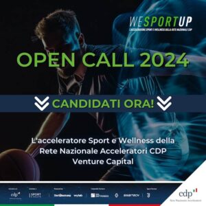 WeSportUp: al via la nuova call for application dell’acceleratore